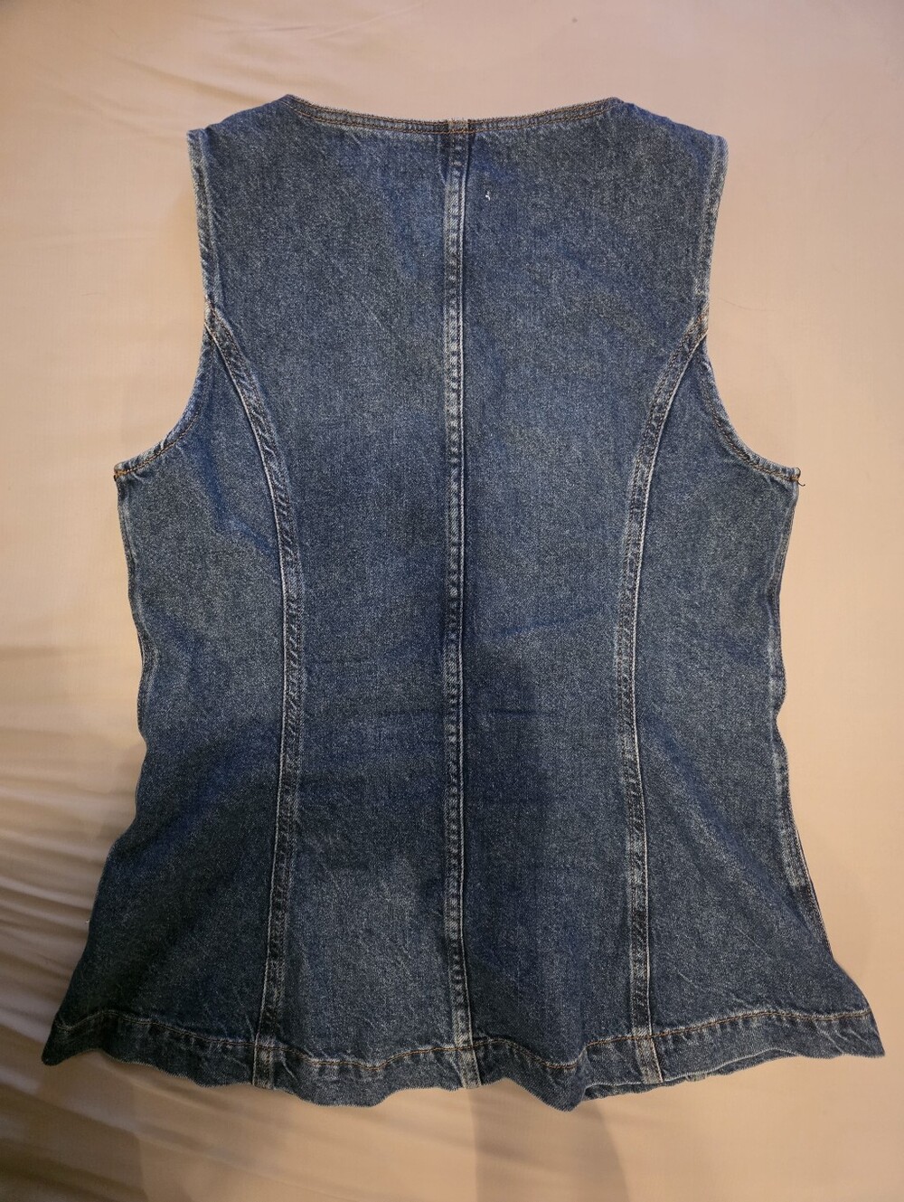 Reformation Ophelia Denim Top Size 10 - Picture 2 of 6